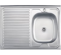 Мойка из нержавеющей стали накладная Ledeme 60x80 см матовый L78060-R