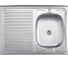 Мойка из нержавеющей стали накладная Ledeme 60x80 см матовый L78060-R 1