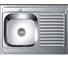Мойка из нержавеющей стали накладная Ledeme 60x80 см L68060-6L 1