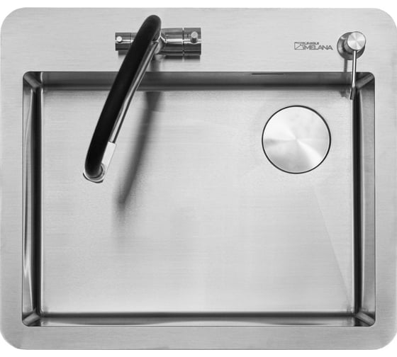 Мойка MELANA R6254HK  UNIQUI 3,0/220 САТИН врезная прямоугольная MLN-R6254HK 1