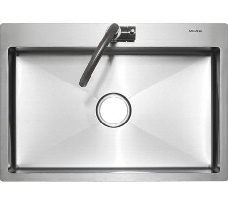 Мойка MELANA R7050H  ProfLine 3,0/200 САТИН врезная прямоугольная MLN-R7050H