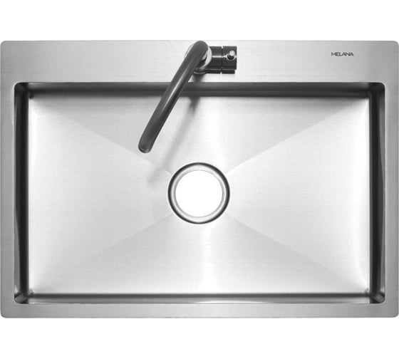 Мойка MELANA R7050H  ProfLine 3,0/200 САТИН врезная прямоугольная MLN-R7050H 1
