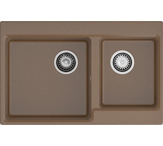 Мойка GranFest Композит LEVEL 780K 2 чаши 780*500мм терракот GF- LV-780K терракот 1