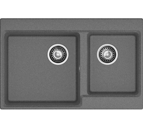 Мойка GranFest Композит LEVEL 780K 2 чаши 780*500мм графит GF- LV-780K графит 1