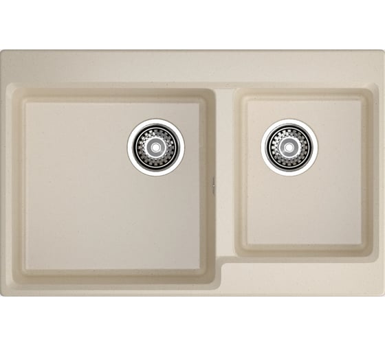 Мойка GranFest Композит LEVEL 780K 2 чаши 780*500мм кашемир GF- LV-780K кашемир 1