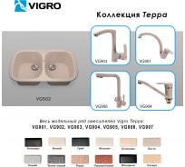 Мойка для кухни VIGRO VG502 терра
