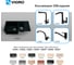 Мойка для кухни VIGRO VG503 обсидиан 3