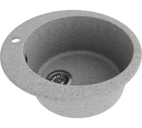 Мойка для кухни Teymi Д51 круглая серая матовая Lori Midi T120126 ЦБ-00285202