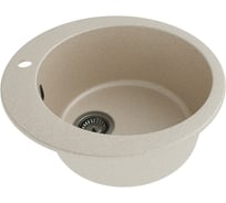 Мойка для кухни Teymi Д51 круглая бежевая матовая Lori Midi T120127 ЦБ-00285200