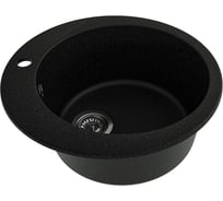 Мойка для кухни Teymi Д51 круглая черная матовая Lori Midi T120124 ЦБ-00285203