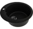Мойка для кухни Teymi Д51 круглая черная матовая Lori Midi T120124 ЦБ-00285203 1