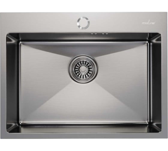 Настольная мойка MIXLINE PRO 60x45, 3 мм, выпуск 3 1/2, 22 см, с сифоном, сатин 547235