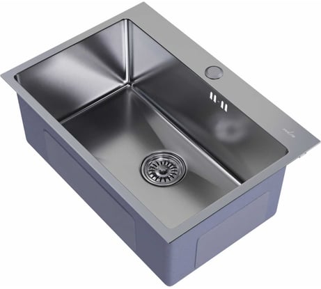 Настольная мойка MIXLINE PRO 65x45, 3 мм, выпуск 3 1/2, 22 см, с сифоном, сатин 547237