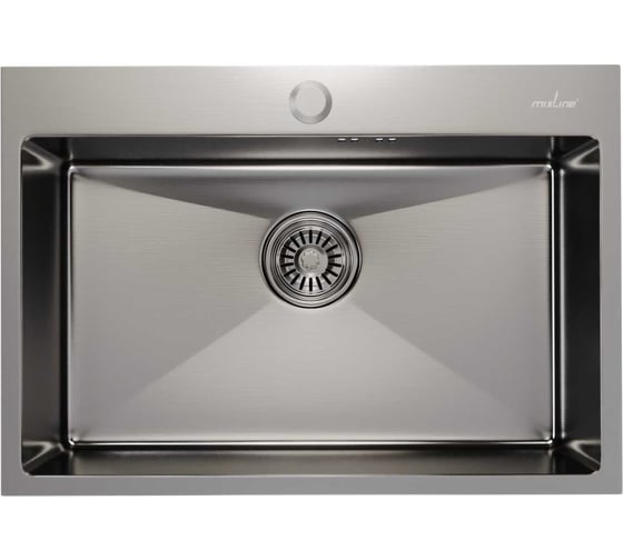 Настольная мойка MIXLINE PRO 65x45, 3 мм, выпуск 3 1/2, 22 см, с сифоном, сатин 547237