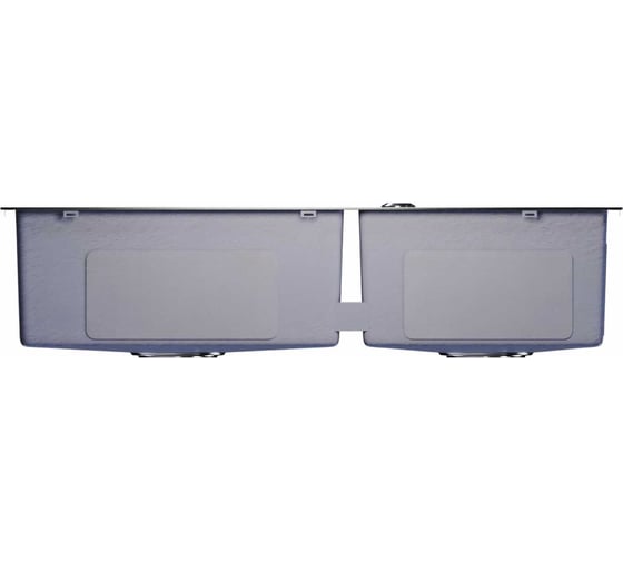 Настольная мойка MIXLINE PRO 72x40, 3мм, 2-х чашевая, выпуск 3 1/2, 22 см, с сифоном, сатин 547240