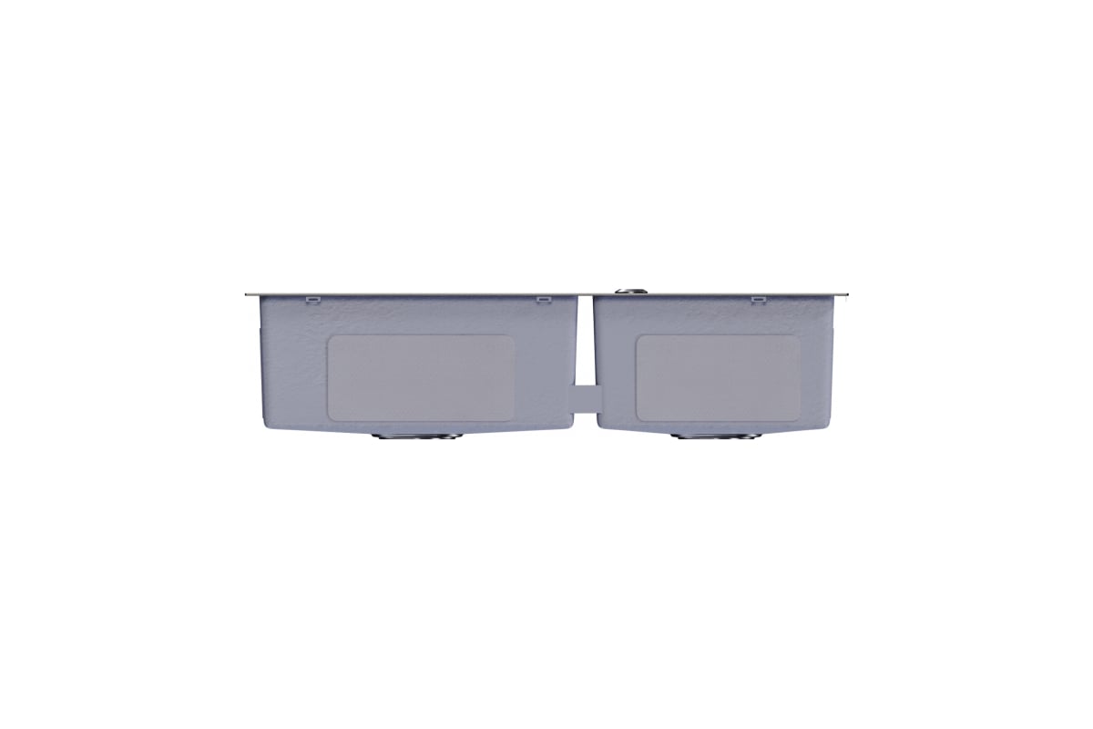 Настольная мойка MIXLINE PRO 72x40, 3 мм, 2-х чашевая, выпуск 3 1/2, 22 ...