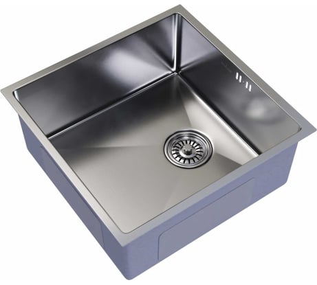 Подстольная мойка MIXLINE PRO 50x50, 3 мм, выпуск 3 1/2, 20 см, с сифоном, сатин 547227