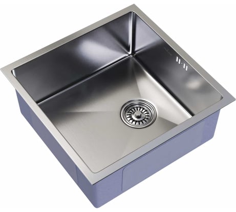 Подстольная мойка MIXLINE PRO 45x45, 3 мм, выпуск 3 1/2, 20 см, с сифоном, сатин 547225