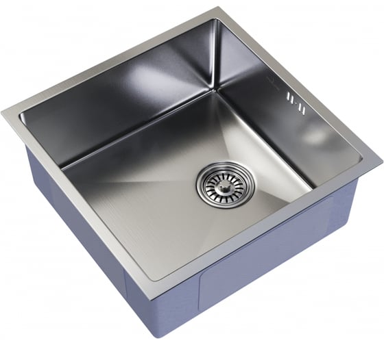 Подстольная мойка MIXLINE PRO 45x45, 3 мм, выпуск 3 1/2, 20 см, с сифоном, сатин 547225 20390980