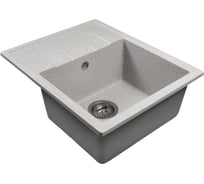 Мойка MIXLINE ML-GMS103 СТАНДАРТ с крылом, серый 310, 570_460_190мм 558120