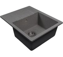 Мойка MIXLINE ML-GMS103 СТАНДАРТ с крылом, темно-серый 309, 570х460х190мм 558119