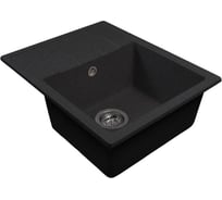 Мойка MIXLINE ML-GMS103 СТАНДАРТ с крылом, черный 308, 570х460х190мм 558116