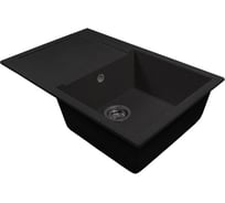 Мойка MIXLINE ML-GMS107 СТАНДАРТ с крылом, черный 308, 770х493х190мм 558128