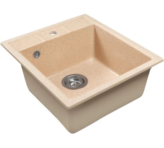 Мойка MIXLINE ML-GMS110 СТАНДАРТ прямоугольная, бежевый 328, 497х440х175мм 558094 1