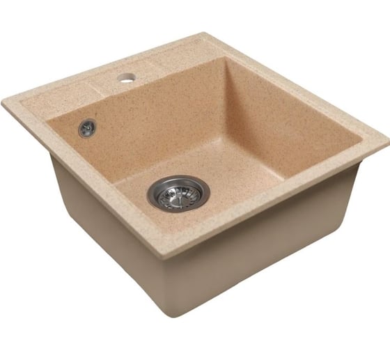 Мойка MIXLINE ML-GMS110 СТАНДАРТ прямоугольная, песочный 302, 497_440_175мм 558093 1