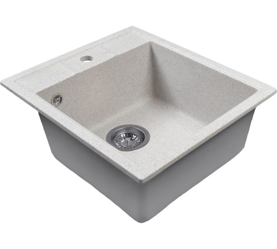 Мойка MIXLINE ML-GMS110 СТАНДАРТ прямоугольная, серый 310, 497х440х175мм 558096 1