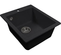 Мойка MIXLINE ML-GMS110 СТАНДАРТ прямоугольная, черный 308, 497х440х175мм 558092