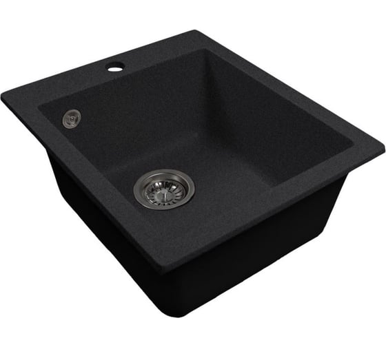 Мойка MIXLINE ML-GMS110 СТАНДАРТ прямоугольная, черный 308, 497х440х175мм 558092 1