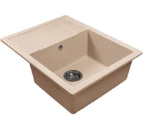 Мойка MIXLINE ML-GMS115 СТАНДАРТ с крылом, бежевый 328, 645х505х190мм 558112