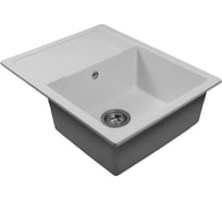 Мойка MIXLINE ML-GMS115 СТАНДАРТ с крылом, белый 331, 645х505х190мм 558109