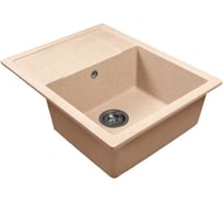 Мойка MIXLINE ML-GMS115 СТАНДАРТ с крылом, песочный 302, 645х505х190мм 558111