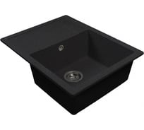 Мойка MIXLINE ML-GMS115 СТАНДАРТ с крылом, черный 308, 645_505_190мм 558110