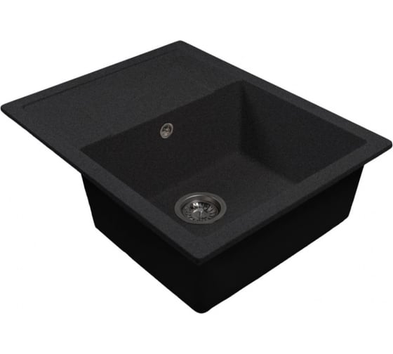 Мойка MIXLINE ML-GMS115 СТАНДАРТ с крылом, черный 308, 645_505_190мм 558110 1