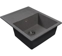 Мойка MIXLINE ML-GMS115 СТАНДАРТ с крылом, темно-серый 309, 645_505_190мм 558113