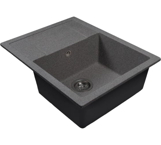 Мойка MIXLINE ML-GMS115 СТАНДАРТ с крылом, темно-серый 309, 645_505_190мм 558113 1