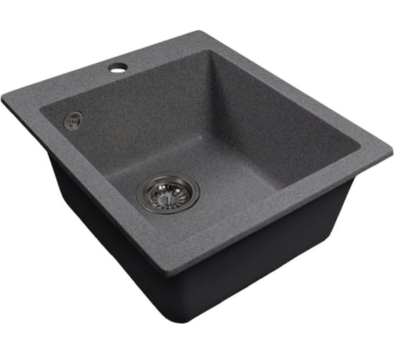 Мойка MIXLINE ML-GMS118 СТАНДАРТ прямоугольная, темно-серый 309, 492_417_190мм 558107 1