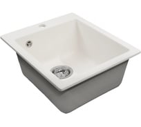 Мойка MIXLINE ML-GMS118 СТАНДАРТ прямоугольная, белый 331, 492_417_190мм 558103