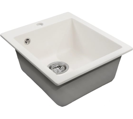 Мойка MIXLINE ML-GMS118 СТАНДАРТ прямоугольная, белый 331, 492_417_190мм 558103 1