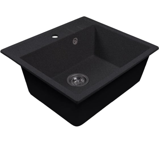 Мойка MIXLINE ML-GMS121 СТАНДАРТ прямоугольная, черный 308, 555_495_190мм 558098 1