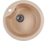 Мойкa MIXLINE ML-GMS101 СТАНДАРТ круглая, бежевый 328, 480 мм, глубина чаши 190 558082 2