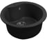 Мойкa MIXLINE ML-GMS101 СТАНДАРТ круглая, черный 308, 480 мм, глубина чаши 190 558080 1