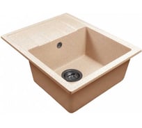 Мойка MIXLINE ML-GMS103 СТАНДАРТ с крылом, песочный 302, 570x460x190мм 558117