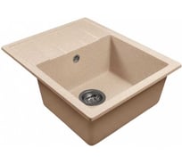 Мойка MIXLINE ML-GMS103 СТАНДАРТ с крылом, бежевый 328, 570x460x190мм 558118