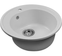 Мойкa MIXLINE ML-GMS102 СТАНДАРТ круглая, белый 331, 500 мм, глубина чаши 170 558085