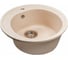 Мойкa MIXLINE ML-GMS102 СТАНДАРТ круглая, бежевый 328, 500 мм, глубина чаши 170 558088 1