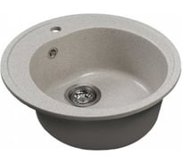 Мойкa MIXLINE ML-GMS102 СТАНДАРТ круглая, серый 310, 500 мм, глубина чаши 170 558090